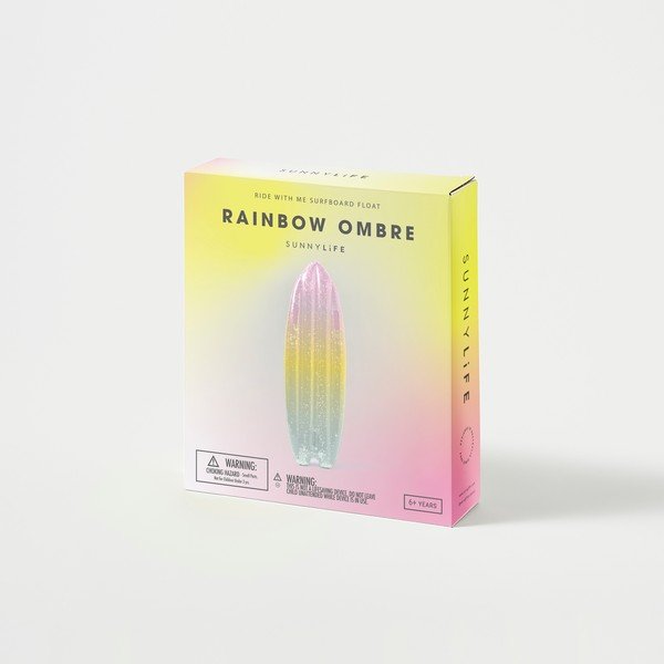 Saltea gonflabilă Sunnylife Ride With Me Rainbow Ombre-image-4