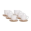 Set de 6 cești din porțelan alb de 125 ml Whiteline - Orion