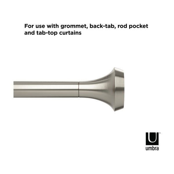 Galerie de perdea extensibilă 91-183 cm din oțel Ella – Umbra-image-4