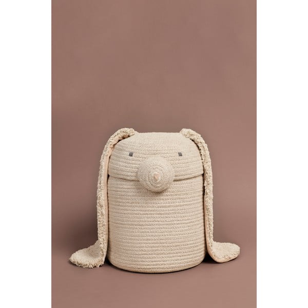 Coș de jucării pentru copii crem din material textil ø 25x30 cm Rita the Rabbit – Lorena Canals-image-4