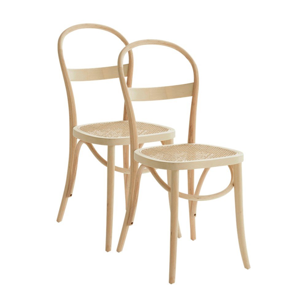 Scaune de dining în culoare naturală 2 buc. din ratan Rippats – Jotex