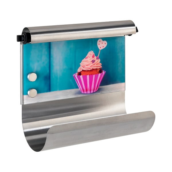 Suport magnetic pentru șervete bucătărie cu dozator de folie Wenko Cupcake