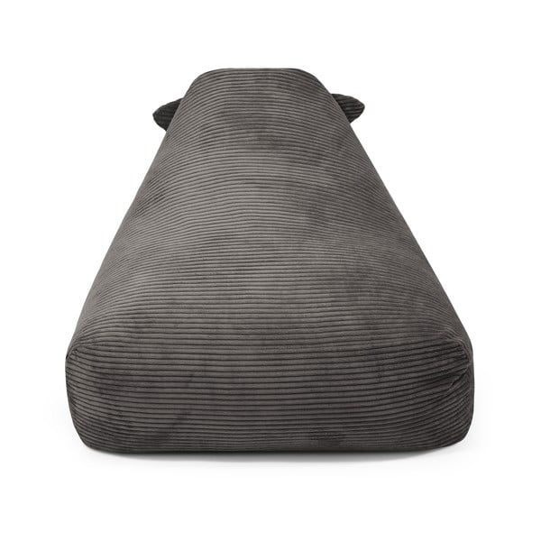 Fotoliu puf pentru copii negru cu tapițerie din catifea reiată Snug 80 Dragon – SLOWDOWN-image-1