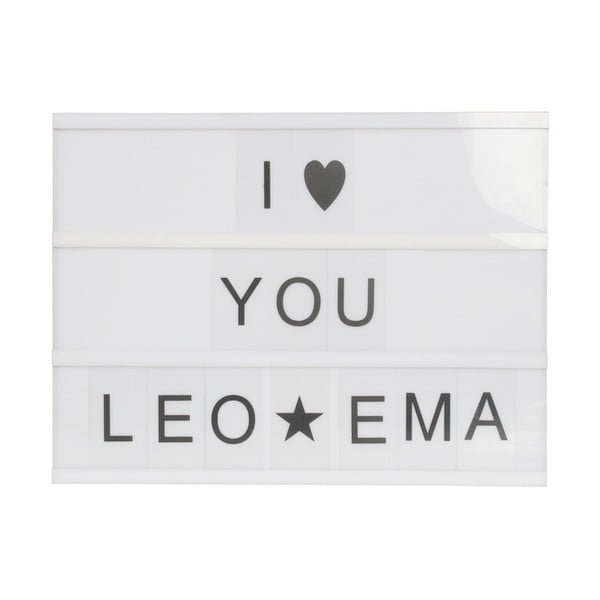 Cutie luminoasă cu 95 de caractere Opjet Boite 30x22,6cm-image-1