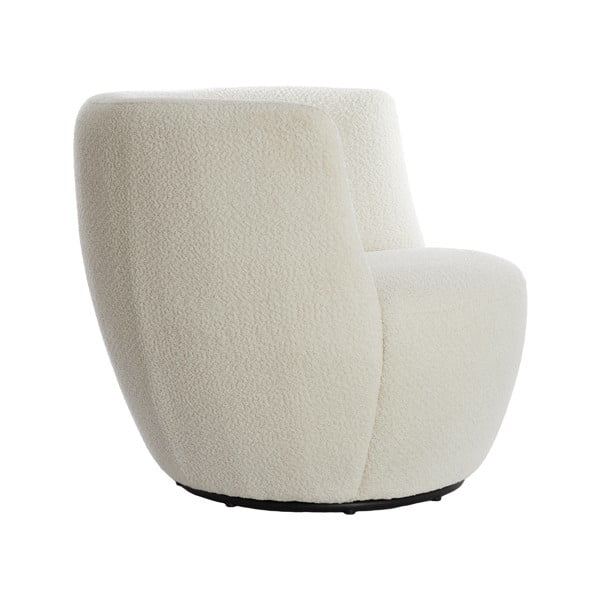 Fotoliu alb cu tapițerie din stofă bouclé Senja – Light & Living-image-3
