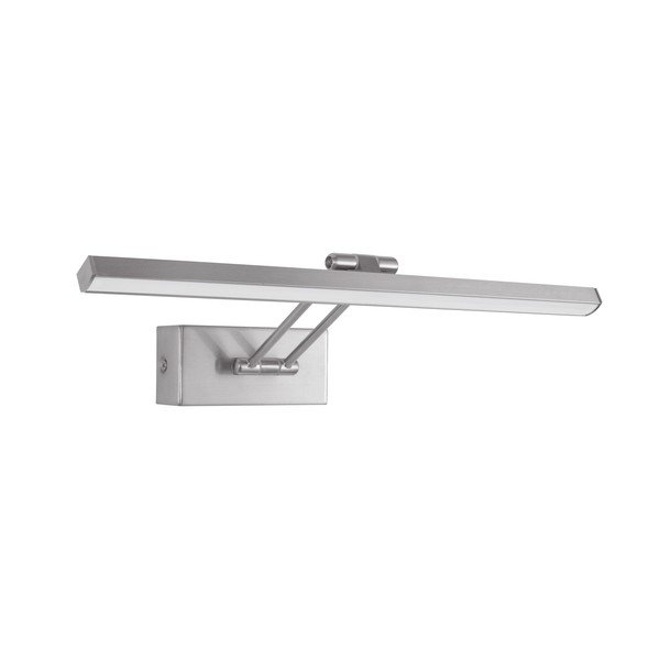 Aplică de perete argintie LED cu structură flexibilă din aluminiu Marnell – Nova Luce