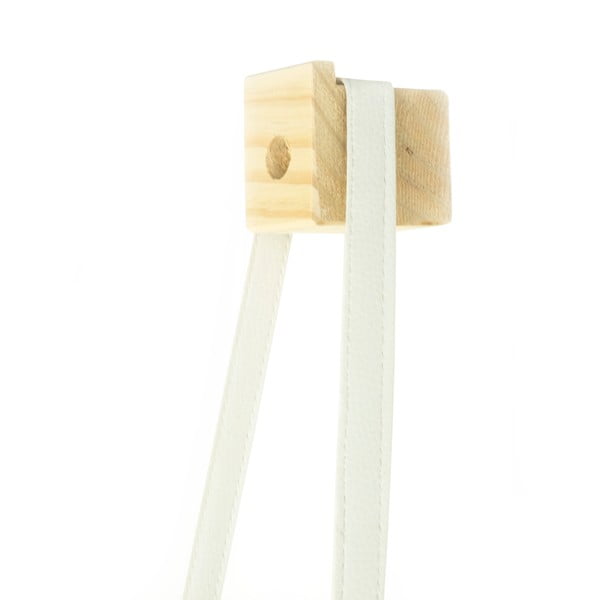 Ghiveci din lemn de brad Surdic Colgante, 17 x 62 cm, alb-image-2