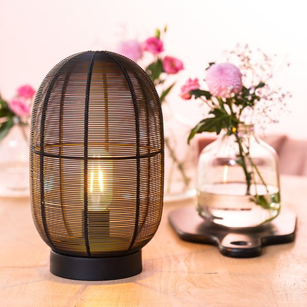 Veioză neagră (înălțime 30 cm) Ophra – Light & Living-image-2