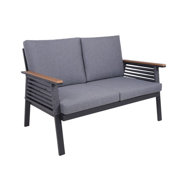 Set mobilier de grădină gri închis din aluminiu pentru 4 persoane Denia – Garden Pleasure-image-2