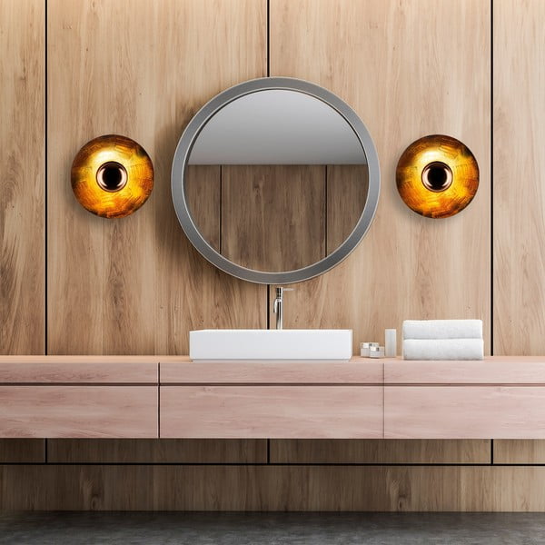 Aplică de perete arămie ø 28 cm Kurt – Opviq lights-image-4