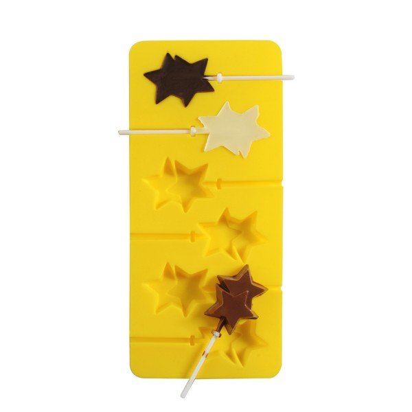 Formă din silicon pentru ciocolată Mason Cash Starry, galben