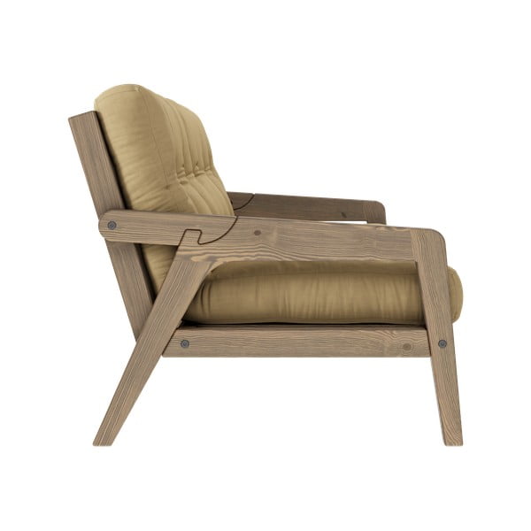 Canapea galbenă extensibilă 204 cm Grab - Karup Design-image-4