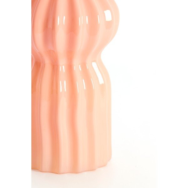 Vază roz din sticlă (înălțime 28 cm) Terento – Light & Living-image-3