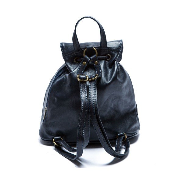 Rucsac din piele Sofia Cardoni Valerio, albastru-image-1