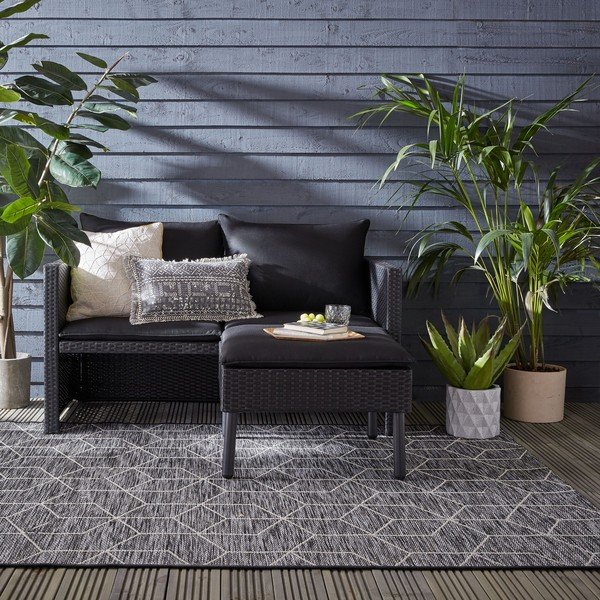 Covor de exterior gri 170x120 cm Napoli - Flair Rugs-image-1