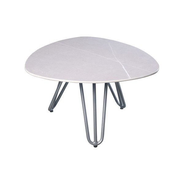 Masă auxiliară de grădină cu blat din piatră 68x67,5 cm Emilia – Garden Pleasure