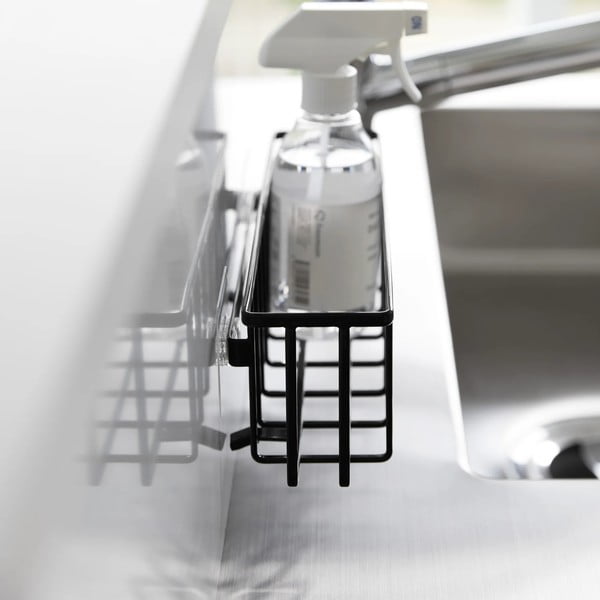 Suport pentru accesorii de spălat negru autoadeziv din metal Film Hook – YAMAZAKI-image-4