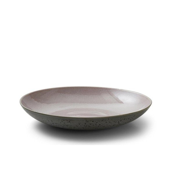 Bol de servire din ceramică și glazură interioară roz Bitz Mensa, diametru 40 cm, gri-image-1