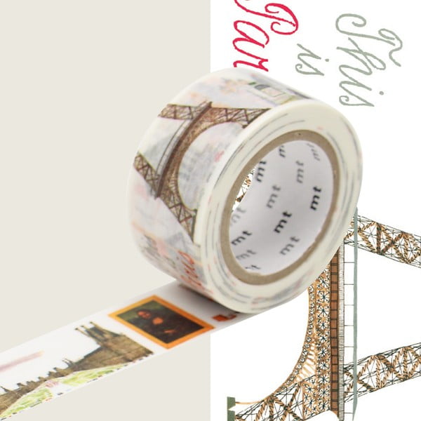 Bandă washi cu imprimeu M. Šaška MT Masking Tape Paris