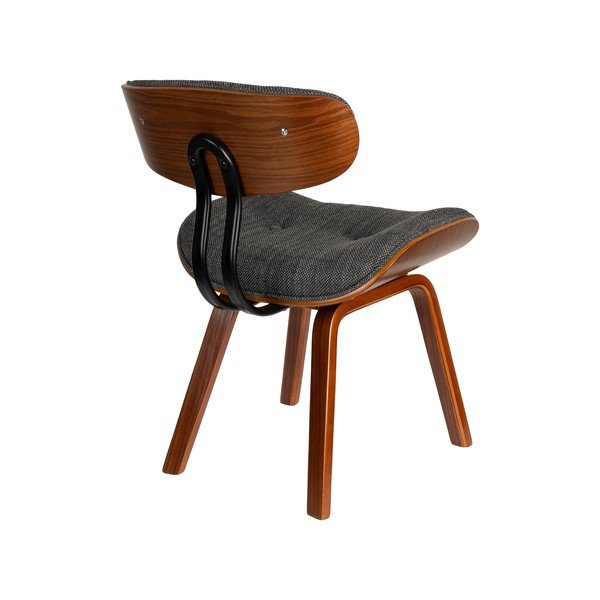 Scaun de dining gri/maro tapițat Blackwood – Dutchbone-image-4