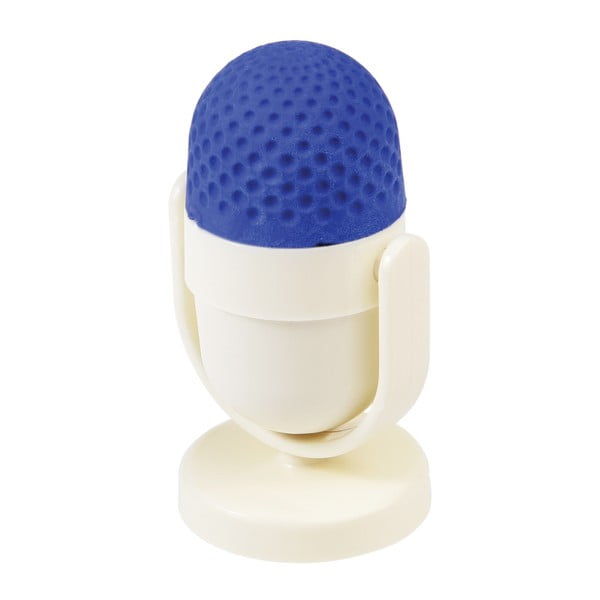 Ascuțitoare cu gumă de șters Rex London Microphone, albastru-alb