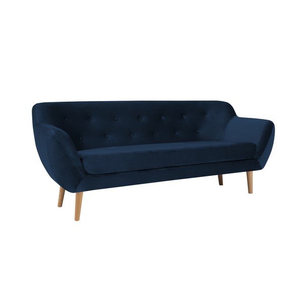 Canapea cu 3 locuri Mazzini Sofas AMELIE, albastru închis-image-1