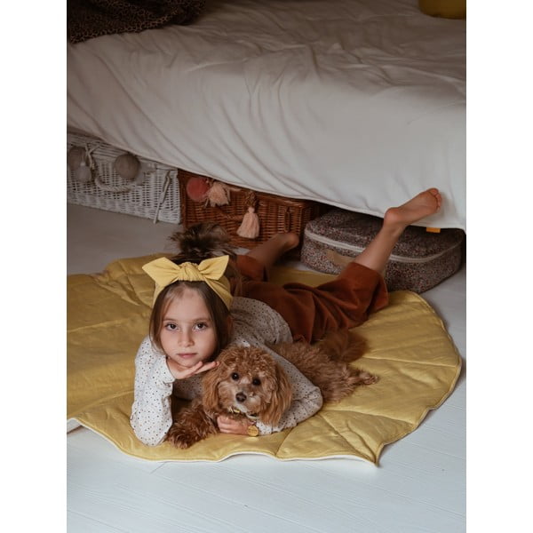 Pătură de joacă pentru copii galbenă Honey - Moi Mili-image-2