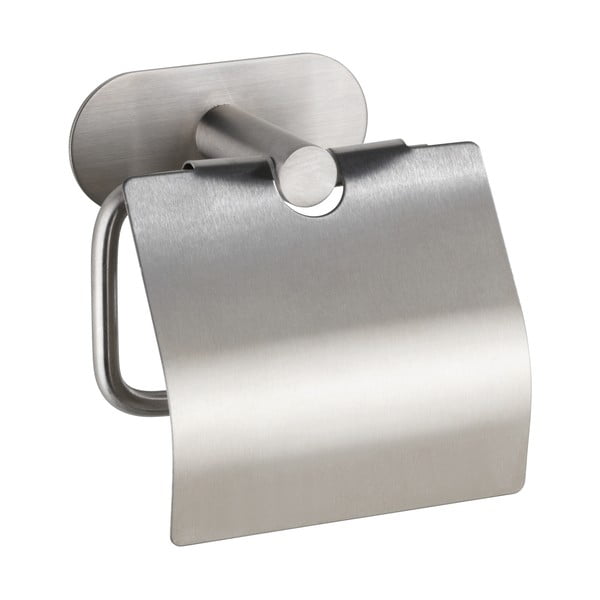 Suport oțel inoxidabil pentru hârtie igienică fără sistem de prindere cu șurub Wenko Turbo-Loc® Orea Cover