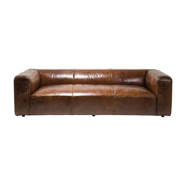 Canapea din piele cu 3 locuri Kare Design Cubetto