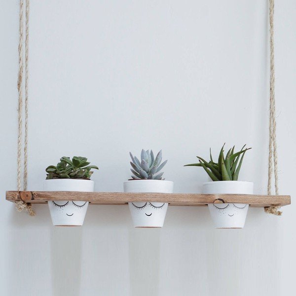 Suport pentru flori din lemn (înălțime 80 cm) Gar – Kalune Design-image-2