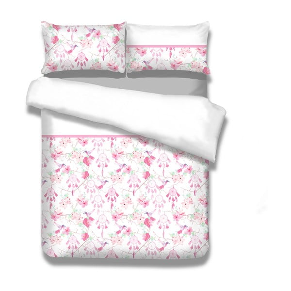 Set 2 lenjerii de pat din flanel AmeliaHome Sweet Dreams, 155 x 220 cm