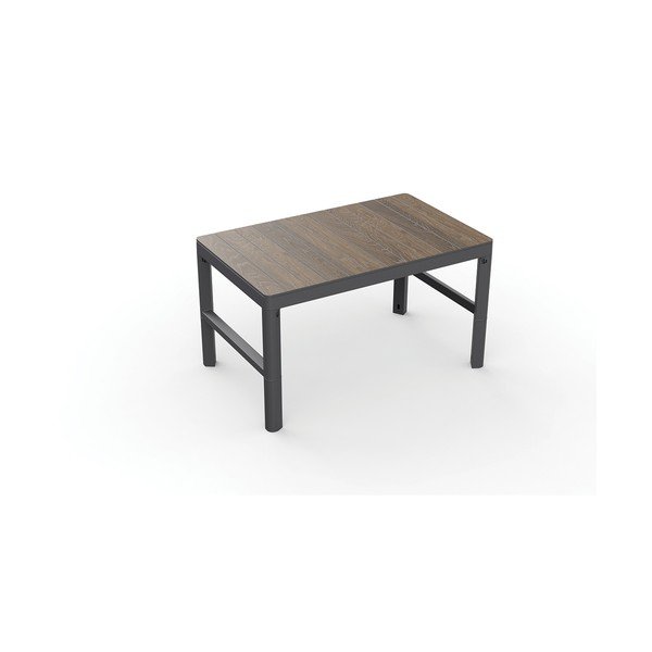 Măsuță de cafea pentru exterior cu aspect de lemn de nuc 71,5x116 cm Lyon – Keter-image-3