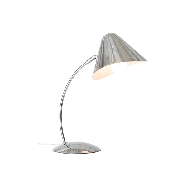 Veioză argintiu-lucios cu structură flexibilă din oțel (înălțime 40 cm) Nathan – Ellos Home-image-3