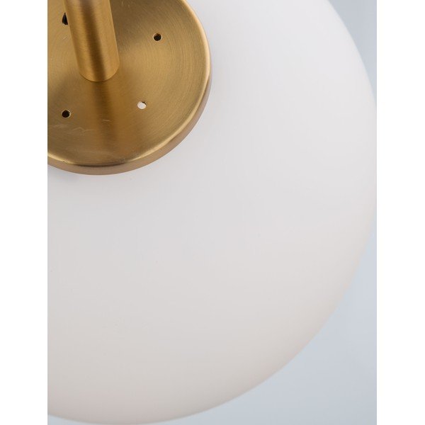 Lustră albă/alămie din sticlă ø 27 cm Lato – Nova Luce-image-4