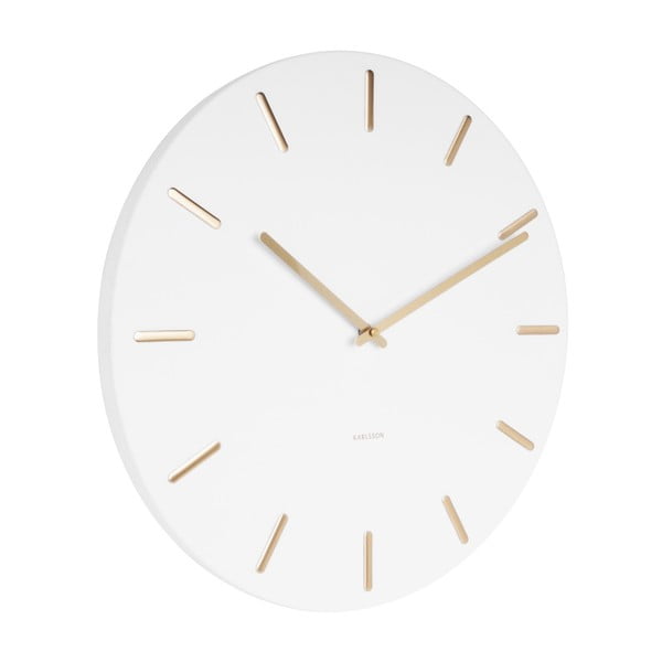 Ceas de perete Karlsson Charm, alb-image-1