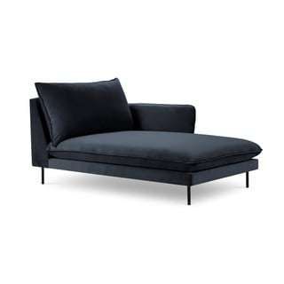 Șezlong, cotieră pe partea dreaptă Cosmopolitan Design Vienna, albastru închis
