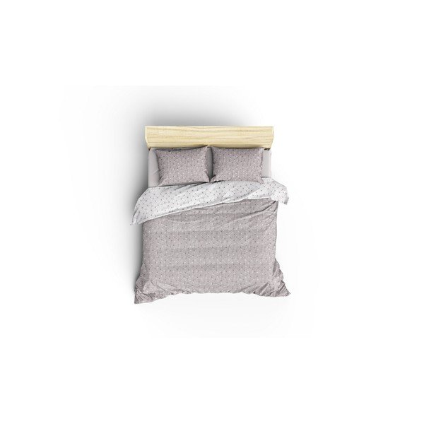 Lenjerie de pat din bumbac cu cearșaf Cotton Box Mottle, 200 x 220 cm-image-2