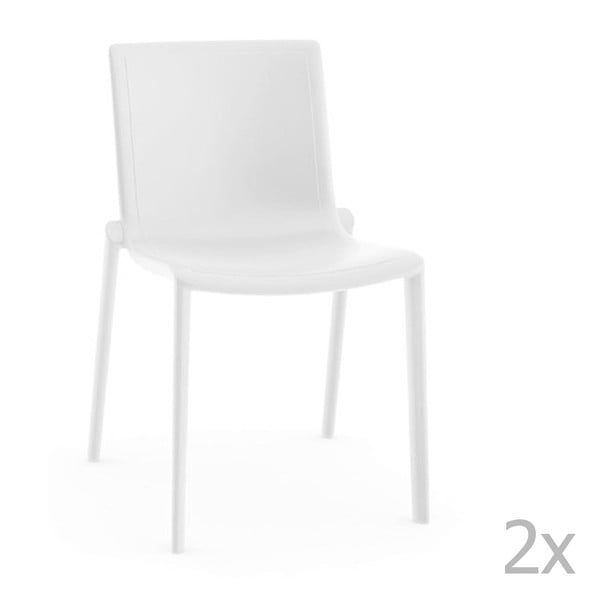 Set 2 scaune grădină Resol Kat, alb