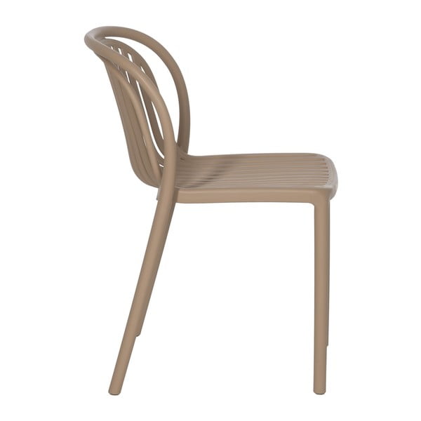Scaun de dining bej din plastic Alia – Ixia-image-3