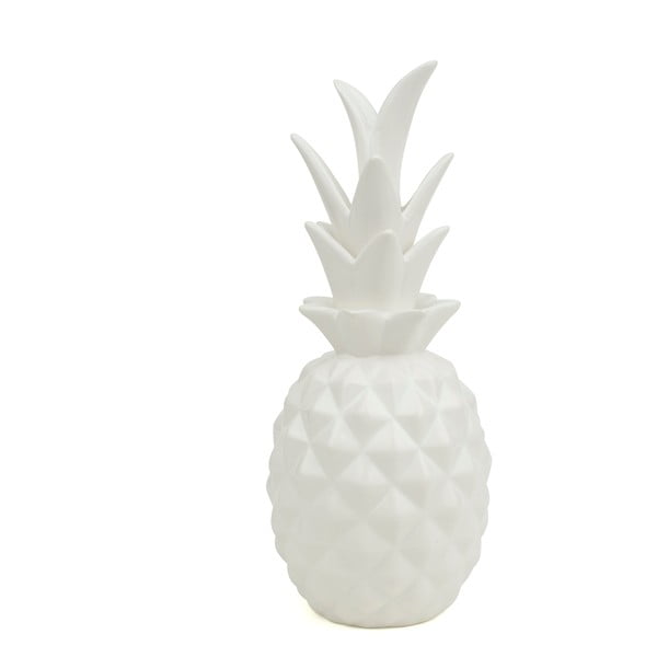Decorațiune ceramică Novoform Pineapple, albă