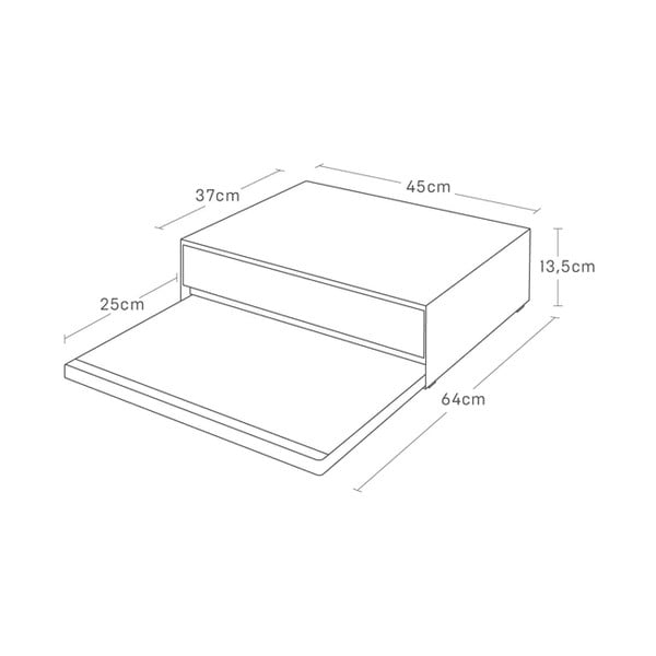 Raft suplimentar din metal Tower – YAMAZAKI-image-2