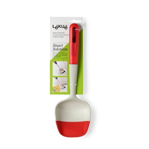 Lingură Lékué Smart, alb - roșu-image-1