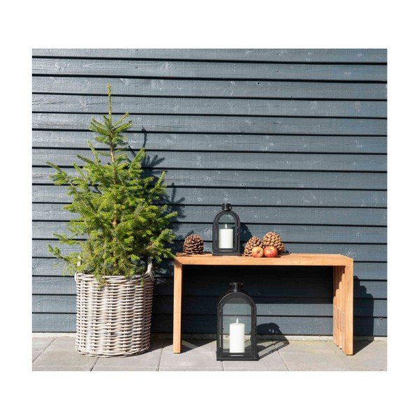 Bancă de grădină din lemn de tec House Nordic Benidorm, 90 x 30 cm-image-1