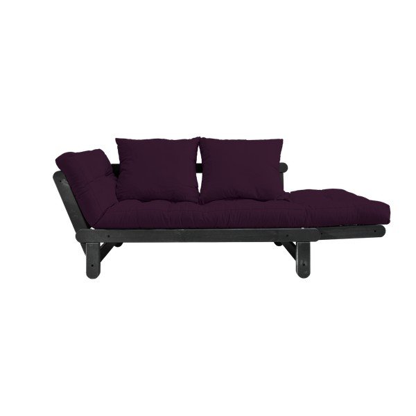 Canapea extensibilă Karup Beat Black/Purple Plum-image-1