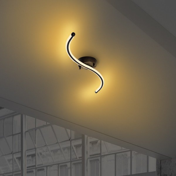 Plafonieră neagră LED 10x67 cm Yilan – Opviq lights-image-4