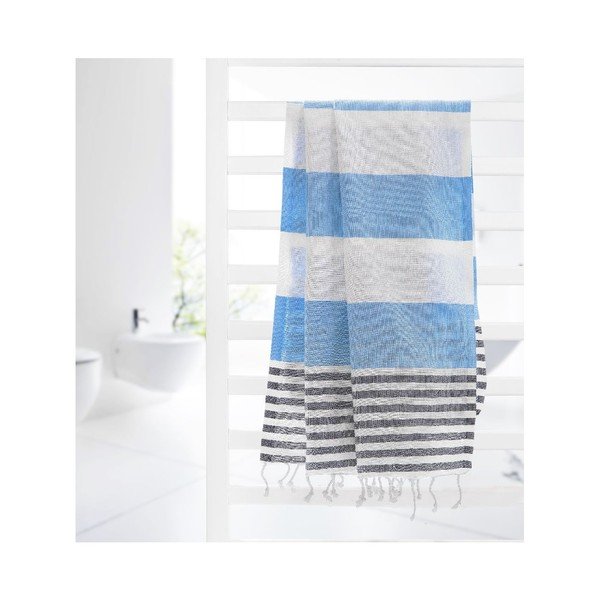Prosop hamam Ellis Dark Blue, 100x180 cm-image-2