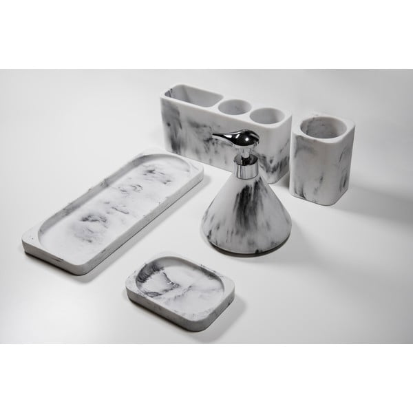 Organizator pentru periuțe de dinți Wenko Desio, alb - gri-image-3