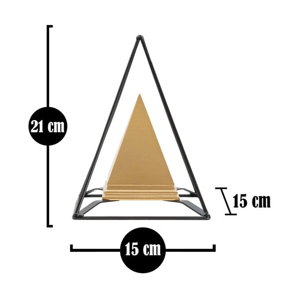 Statuetă metalică în decor auriu Mauro Ferretti Piramid-image-4
