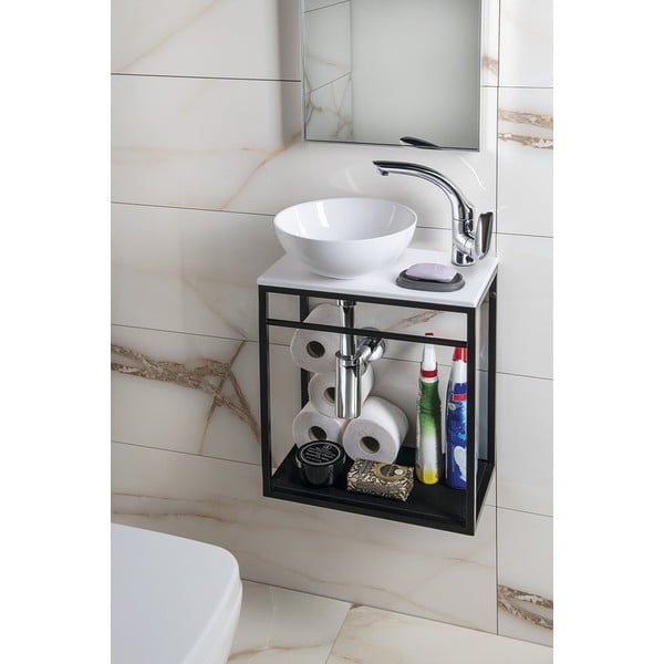 Chiuvetă albă rotundă din ceramică ø 28 cm Aster – Sapho-image-3