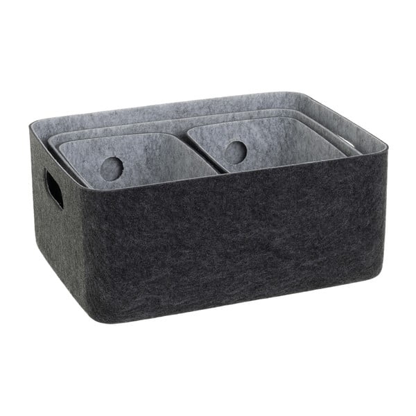 Coșuri de depozitare 4 buc. din material textil 36x27x16 cm – Casa Selección-image-1